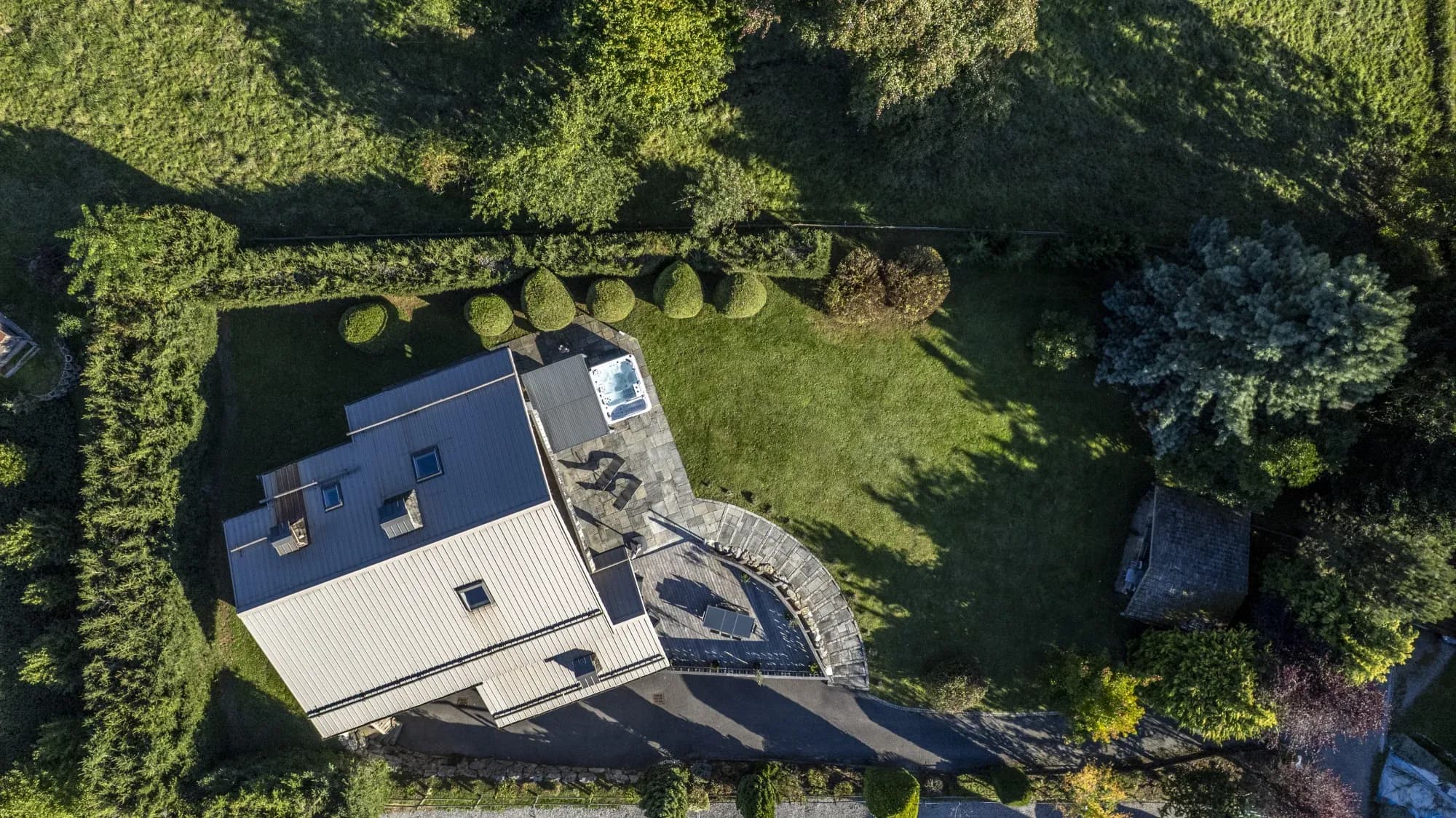 Vue drone de la vallée