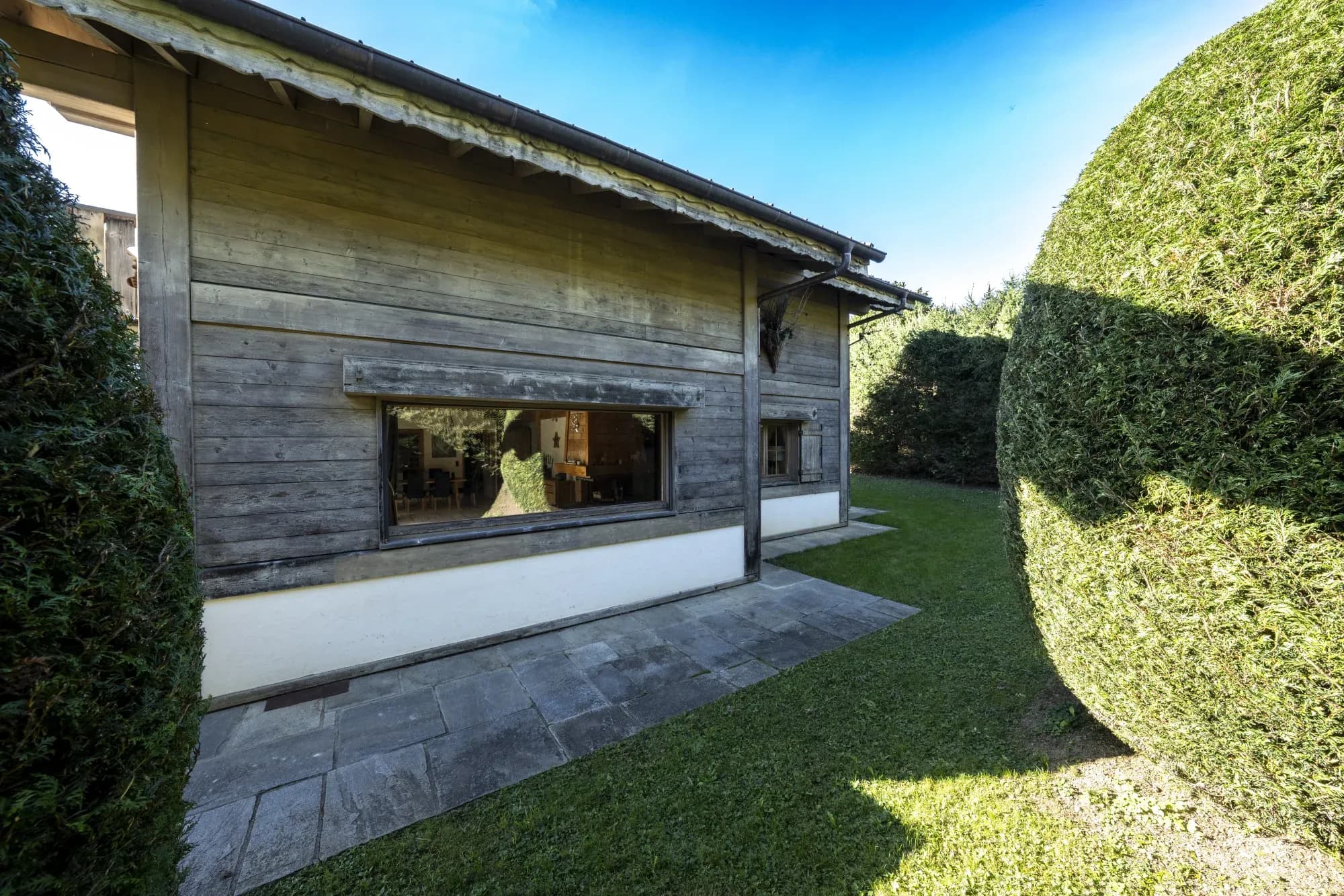 Vue jardin du chalet