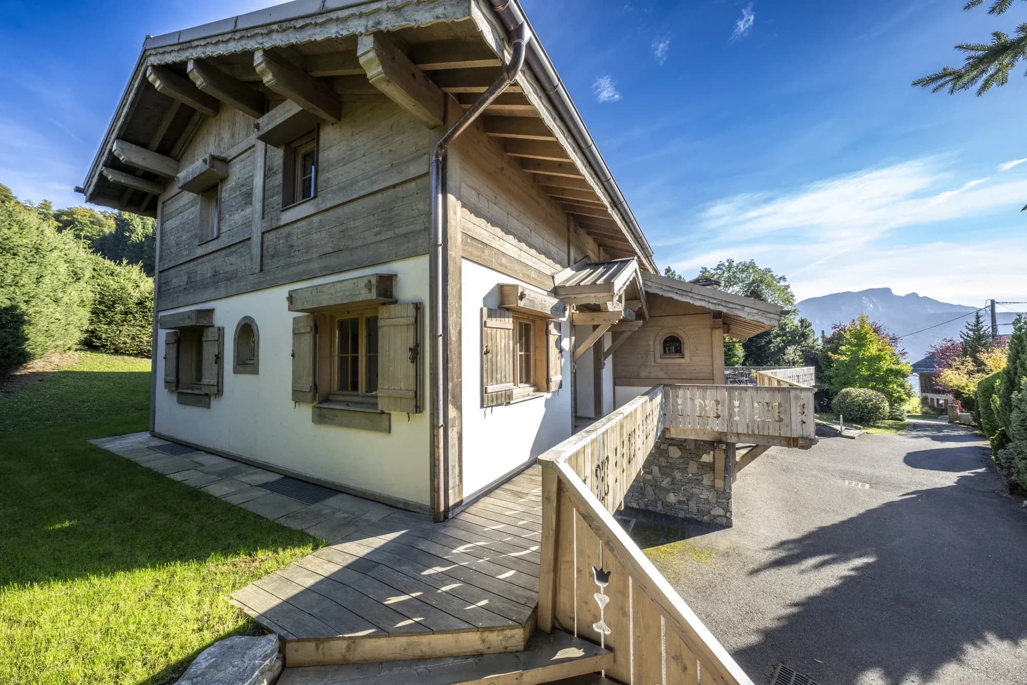 Façade avant du chalet
